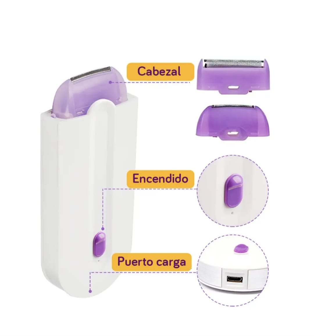 DEPILADORA CORPORAL RECARGABLE