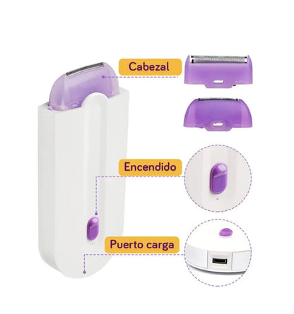 DEPILADORA CORPORAL RECARGABLE